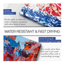 36 Color Acrylic Paint Set | 2 Fl Oz 60Ml Bottles | Non Toxic