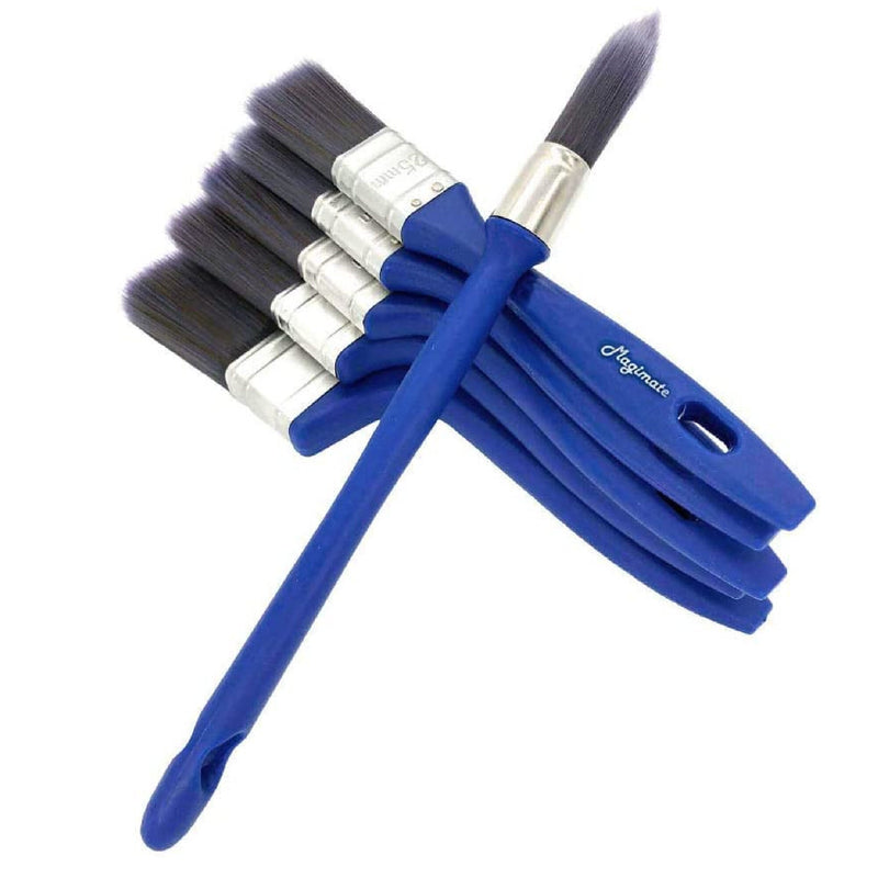 Magimate Paint Brush Set | Professional Painting Brushes with an Elegance Tapered Trim Brush for Walls | Cabinets Pack of 5