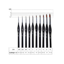 Detail Paint Brushes Set | 10 pieces Miniature Brushes for Fine Detailing & Art Painting