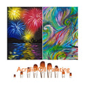 Dainayw Filbert Paint Brushes Set | 9 Pcs Professional Artist Brush