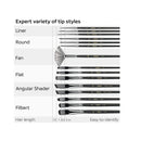 HIBOO Art Paint Brush | Set 21 Different Sizes of Paint Tools