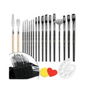 HIBOO Art Paint Brush | Set 21 Different Sizes of Paint Tools