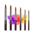 Artist Paint Brushes | Superior Sable Hair Artists Round Point Tip Paint Brush