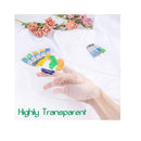 2 Pieces Acrylic Paint Palette with Thumb Hole | Clear Paint Tray 12 x 8 inches Oval | Easy Clean Non-Stick Artist Pallet