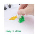 2 Pieces Acrylic Paint Palette with Thumb Hole | Clear Paint Tray 12 x 8 inches Oval | Easy Clean Non-Stick Artist Pallet