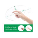2 Pieces Acrylic Paint Palette with Thumb Hole | Clear Paint Tray 12 x 8 inches Oval | Easy Clean Non-Stick Artist Pallet