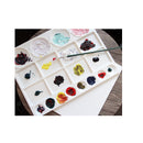 Bella Bora Plastic Palette for Oil | Watercolors & Acrylic Paints | Skil Art 20 Wells | 13” x 10”