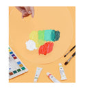 LEVOSTORE Acrylic Paint Palette | Art Palette Clear Oval-Shaped Non-Stick Oil Paint Palette | 11.8 x 7.9 inches