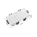 Watercolor Palette Box 24-Well Paint Palette Box Airtight Leak Proof Travel Palette Case
