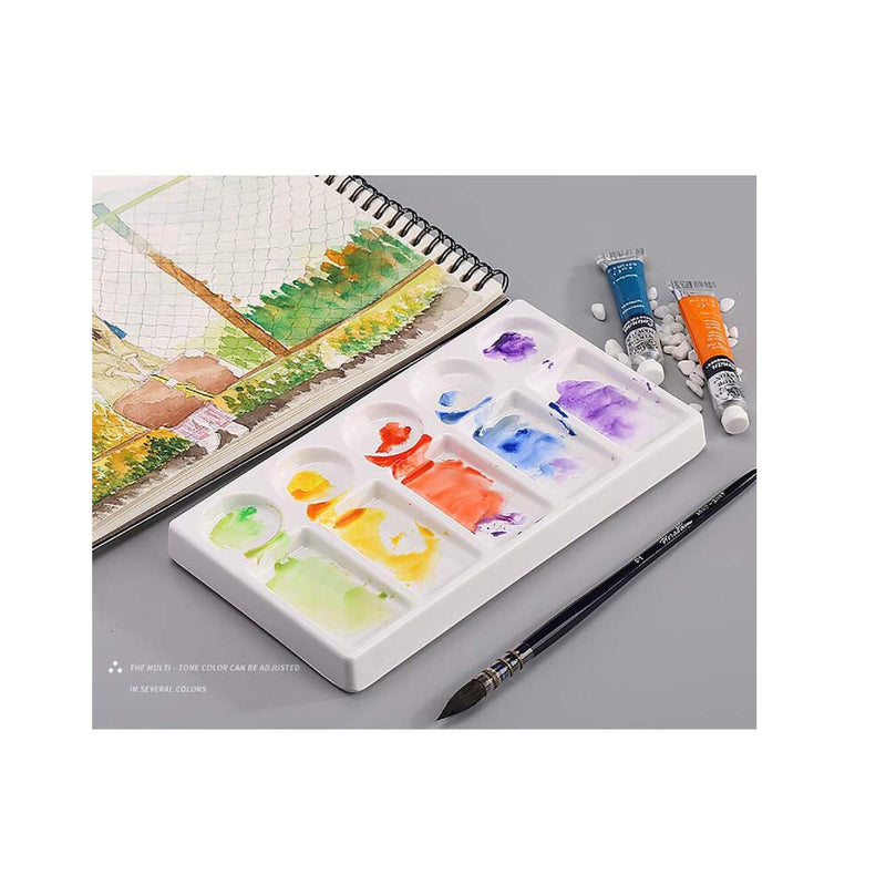  Jucoan 2 Pack 10-Well Ceramic Watercolor Painting