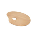 Wooden Palette | 8" x 12" Oval Shaped Wooden Painting Palette Oil