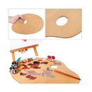 Wooden Palette | 8" x 12" Oval Shaped Wooden Painting Palette Oil