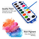 16 Colors Watercolor Paint Set Bulk | 15 Pack | Shuttle Art Watercolor Paint Set with Paint Brushes