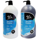 Mont Marte Discovery School Acrylic | Black and White Titanium | 1/2 Gallon (2 Liters)