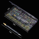 Nail Art Rhinestones Kit | 8400 Pcs Multi Shapes Glass Crystal AB Nail Stones | Nail Jewels Flatback Nail Gems Rhinestones | Packaged