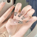 60 Pcs Small Flat Back White Crystal Rhinestones Multi Shapes Sizes Transparent White Glass Gems Nail Art Rhinestones For Nails Crafts