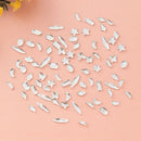 60 Pcs Small Flat Back White Crystal Rhinestones Multi Shapes Sizes Transparent White Glass Gems Nail Art Rhinestones For Nails Crafts