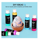 Emooqi Acrylic Paint | 36 | Color Paint Supply Set |  2-oz (60 Ml) Bottles