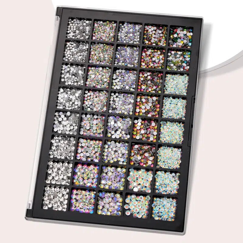Mix Nail Rhinestones Set Rhinestones | 3D Flat Back Crystals For Nail Art Crafts