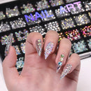 Mix Nail Rhinestones Set Rhinestones | 3D Flat Back Crystals For Nail Art Crafts