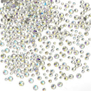 Nail Rhinestones Starry Night AB Flatback Rhinestones 2080pcs Nail Gemstones Crystals For Nail Art Crafts Makeup Decorations