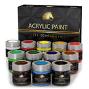 MyArtscape | Acrylic Paint Set | 12 Bottles Of 100 Ml | Artist Quality Paints | Lightfast