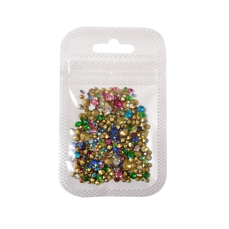 300 Pcs Nail Art Rhinestones Exquisite Design Multi-Shape Nail Rhinestones Decorations Nail Art Decoration Accessories