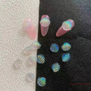 50 Pcs 3D Cute Bow Nail Art Charm Rhinestones Bow-knot Nail Charm Aurora Glitter Nail Art Design Manicure Accessories Supplies