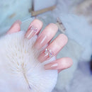 50 Pcs 3D Cute Bow Nail Art Charm Rhinestones Bow-knot Nail Charm Aurora Glitter Nail Art Design Manicure Accessories Supplies