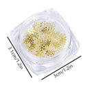 Snowflakes Nail Art Glitter Decals Christmas Nail Stickers Nail Sequins Paillette 3D Sparkly Nail Flakes