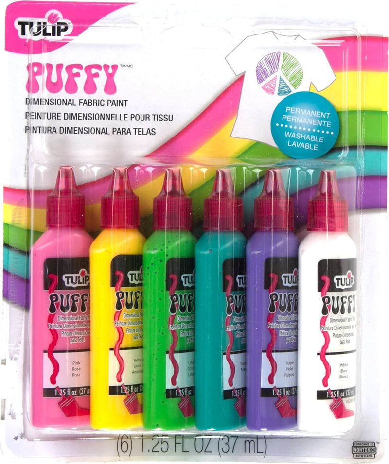 Puffy 3D Puff Paint, Fabric and Multi-Surface, Black, 1 fl oz 
