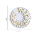 12 Pcs Zodiac Nail Charms 3d Nail Art Charms Rhinestone Gold 3D Zodiac Nail Charms Crystal Gems Luxury Jewelry Alloy Nail Charms Rhinestones