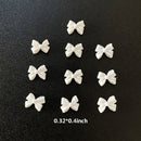 3D Resin Bows Nail Charms Bow Resin Nail Art Decorations Ornament Jewelry DIY Manicure Design Accessories 20 Pcs