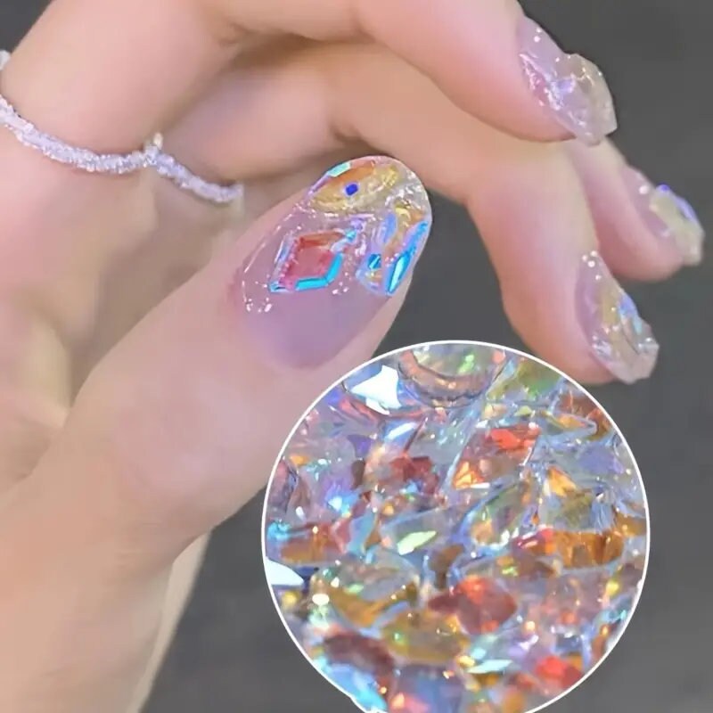 50 Pcs Nail Art Rhinestones | Multi Shape Mix Nail Gems Gemstones For Decoration DIY Nail Art
