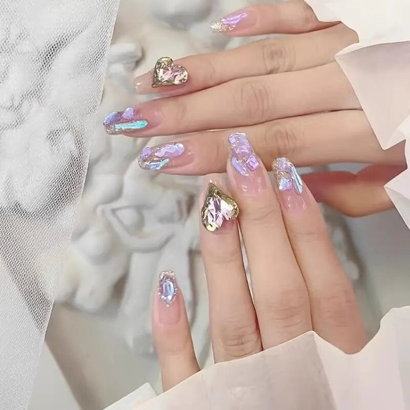50 Pcs Nail Art Rhinestones | Multi Shape Mix Nail Gems Gemstones For Decoration DIY Nail Art