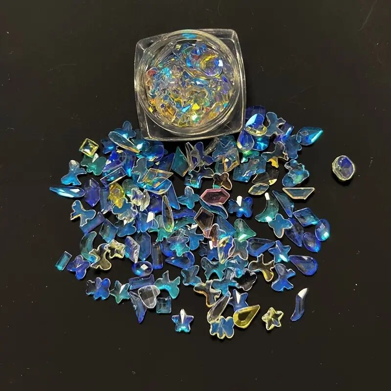 50 Pcs Nail Art Rhinestones | Multi Shape Mix Nail Gems Gemstones For Decoration DIY Nail Art