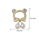 10pcs Nail Art Decoration | Cute Hollow Out Bear Design Nail Accessories For Women & Girls