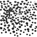 Crystal Rhinestones Black 2080 Pcs Nail Art Rhinestones Round Beads Flatback Glass For Nail Crafts Makeup Decorations