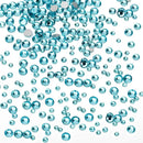 2080 Pcs Blue Nail Rhinestones Nail Art Charms Nail Small Glitter Gems For Nail Art Decorations