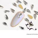 20 Pcs Mixed Nail Rhinestones AB Crystal Flatback Glass Gems Multi Sizes Shapes Nail Art Nail Decoration For Nail Art DIY