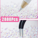 Glamorous Nail Art Decoration | Nail Art Rhinestone Decoration With Pickup Pencil & Tweezer For DIY Nail Art Decoration