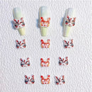 10 Pcs Nail Art Rhinestones | Fox Mask Shape Nail Charms For Decoration DIY Nail Art