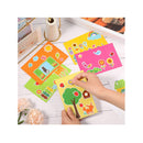 15 Pieces Card Making Kits for Kids with 3 Sheets Stickers | 15 Pieces Blank Envelopes and 15 Pieces Seal Stickers