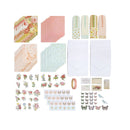 Floral Card Making Kit and Supplies | 32 Blank Cards with A2 Envelopes | Washi Tape | Stickers | Ephemera