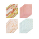 Floral Card Making Kit and Supplies | 32 Blank Cards with A2 Envelopes | Washi Tape | Stickers | Ephemera