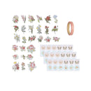 Floral Card Making Kit and Supplies | 32 Blank Cards with A2 Envelopes | Washi Tape | Stickers | Ephemera