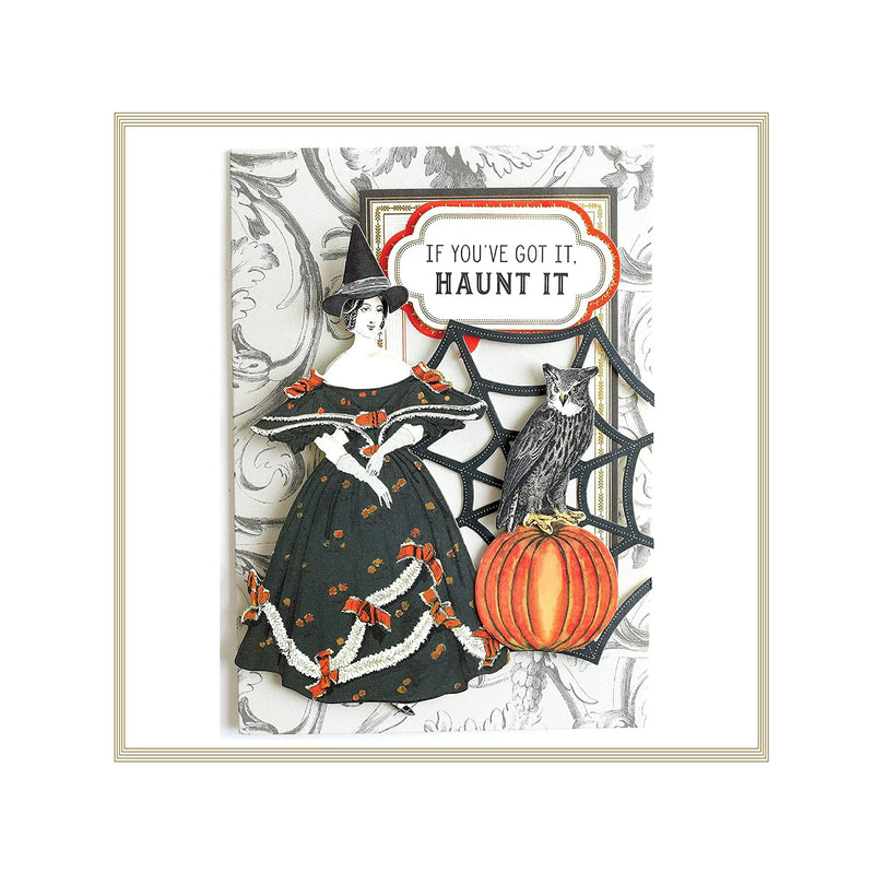 Anna Griffin Witchy Card Making Kit | Halloween Witch-Themed DIY Greeting Card Making Set with Diecuts