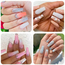 4 Bottle Micro Pixie Beads Gravel Nail Crystals Rhinestones | Nail Decorations For DIY | 3D Nail Art Accessory