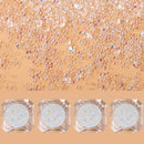 4 Bottle Micro Pixie Beads Gravel Nail Crystals Rhinestones | Nail Decorations For DIY | 3D Nail Art Accessory