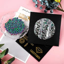 St.Patrick's Day Crystal Rhinestones Green Flame 2080 Pcs Nail Art Rhinestones Round Beads Flatback Glass For Nail Crafts Makeup Decorations